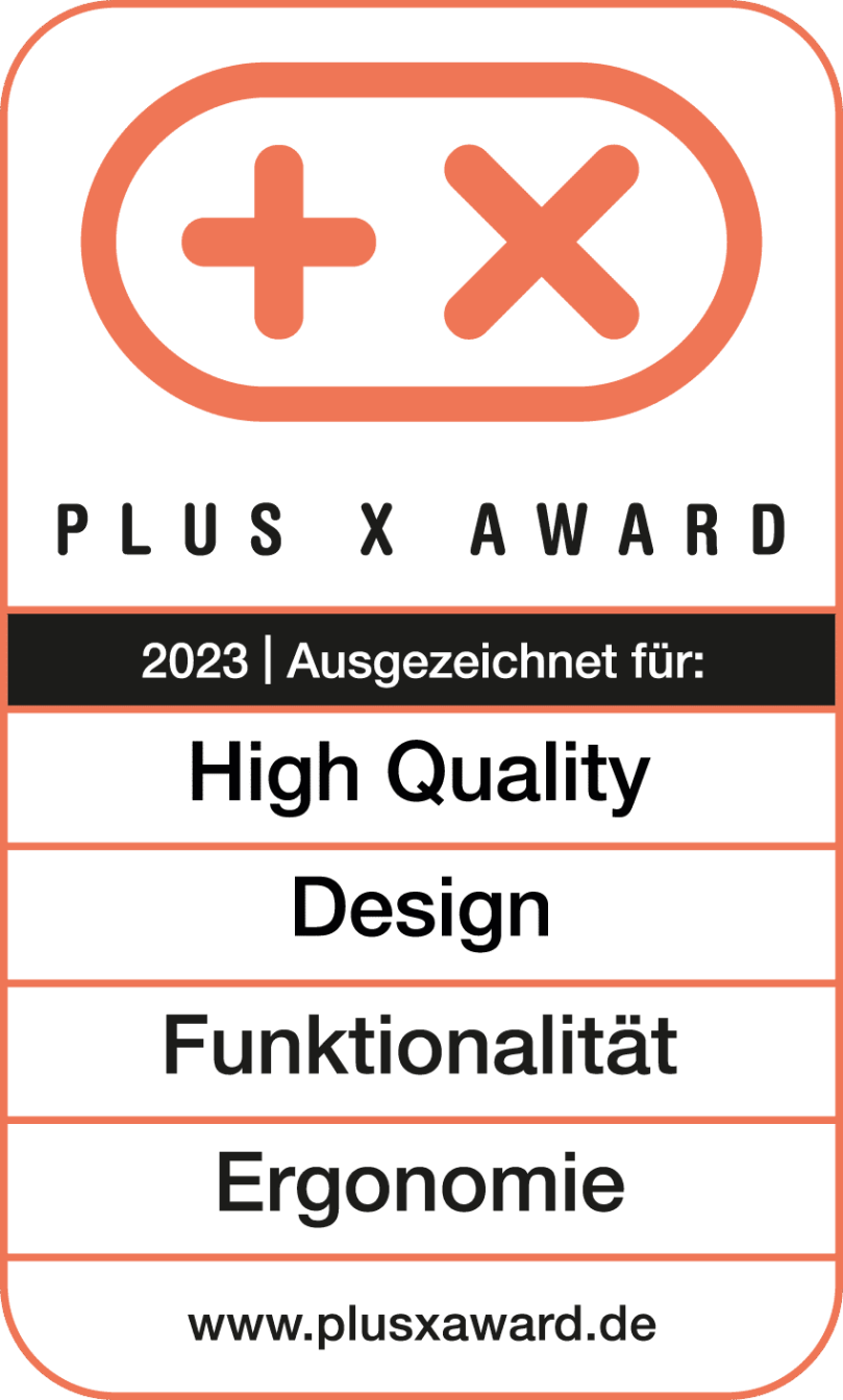 Plus-X-Award-2023-Funktion-Design-Ergnomie-Logo