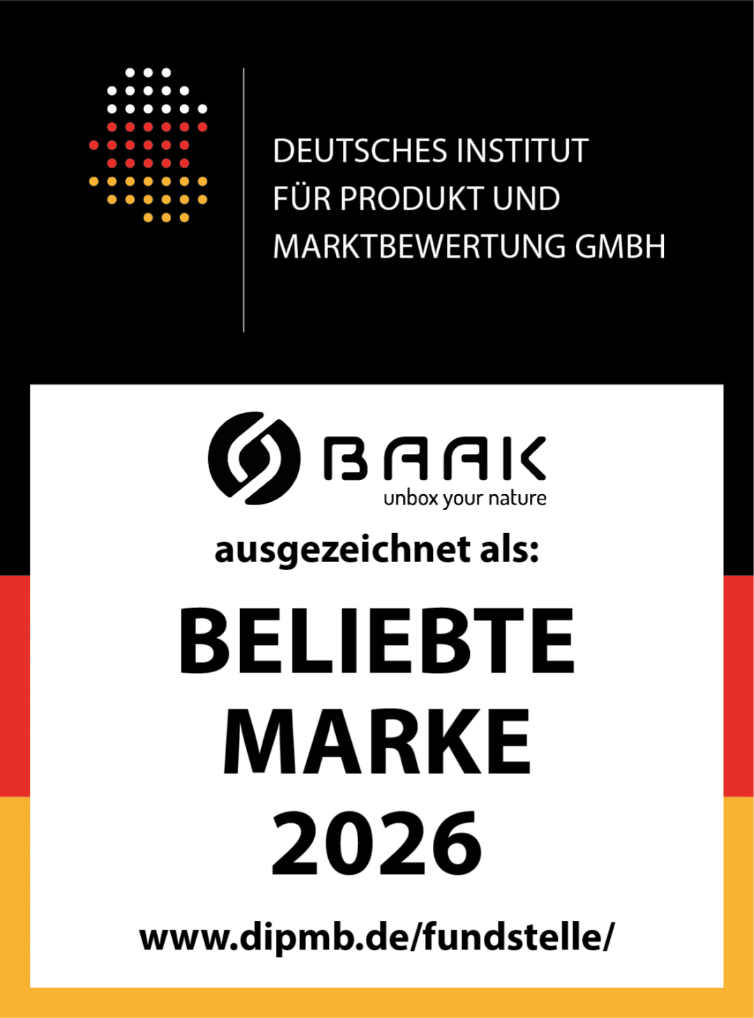 DIPMB Gütesiegel 2026 Beliebte Marke